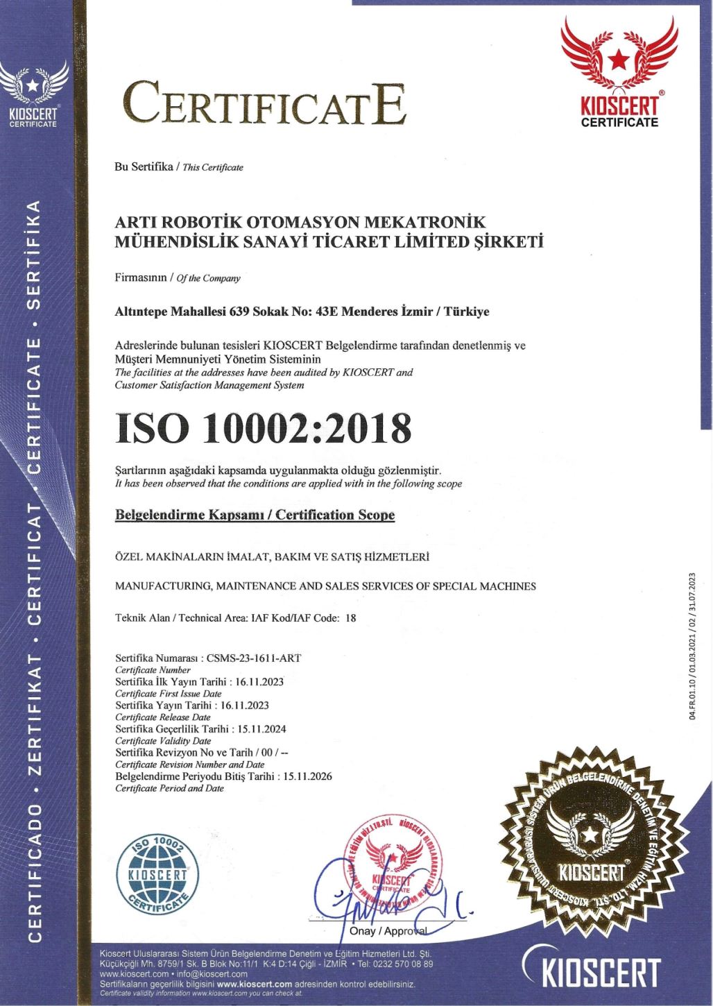 ISO 10002:2015